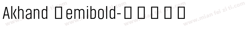 Akhand Semibold字体转换
